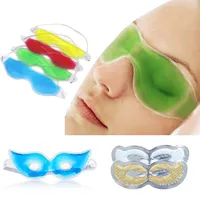 Máscara de Ojos de Gel reutilizable para terapia de frío y calor, mascarilla relajante para ojos, gafas para dormir, mascarilla para dormir