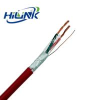 Cable de Alarma contra Incendios FPLR de Cobre Desnudo Trenzado de 4.00mm² 2C, Blindado, PVC LSZH, para Sistema de Seguridad, Resistente al Fuego, Certificado CE UL
