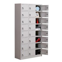 Casiers verticaux en acier pour salle de sport à 24 portes avec serrure à clé, étanches, durables, certifiés CE pour usage en usine