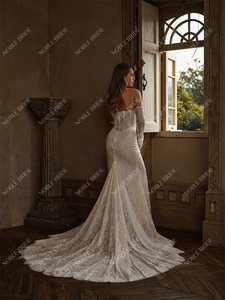 2026 nhà máy giá sang trọng ren giá rẻ Wedding Dress Chất lượng cao đơn giản Bridal gowns Wedding Dresses - Product Image 4