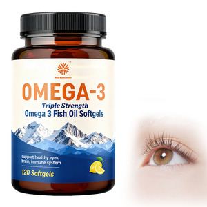 Integratore di Olio di Pesce Omega 3 a Tripla Potenza OEM, Supporta la Salute di Occhi, Cervello e Sistema Immunitario, 3600 mg EPA e DHA in Capsule Molli - Product Image 1