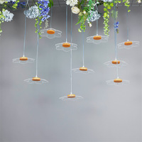 Décoration de mariage Plafonnier Fleur Lampe Lustre Pendentif Flottant Feuille De Lotus Lumière Pour La Décoration Intérieure