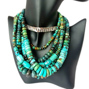 ลูกปัดเทอร์ควอยซ์ธรรมชาติ ตัวคั่นลูกปัดเทอร์ควอยซ์ ลูกปัดตกแต่ง - Product Image 5