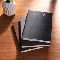 Carnet A5 en cuir PU, couverture rigide, reliure cousue, imprimé laminé, fournitures scolaires épaisses pour journalisation et écriture