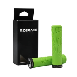 Riderace MTB Bike <span class=keywords><strong>Handlebar</strong></span> <span class=keywords><strong>Grip</strong></span> Silicone đa màu xe đạp Grips Ergonomic thoải mái nhôm khóa thanh kết thúc đi xe đạp bộ phận - Product Image 6