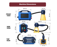 Machine de marquage laser portable CS Tec 20W 30W 50W pour pièces métalliques, codes QR, codes-barres, logos, numéros de série
