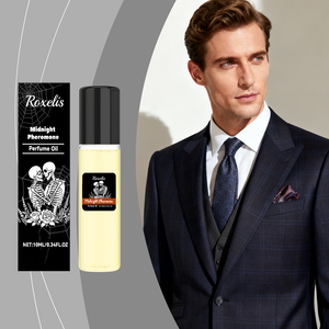 <span class=keywords><strong>Perfume</strong></span> Unisex con Feromonas, Aroma Floral, Frutal y Amaderado, en Roll-On de 10 ml, Larga Duración, Diseño Moderno de Esqueleto en Botella de Vidrio, Portátil - Product Image 2