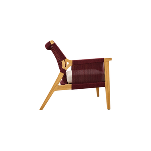 La chaise Alula, fabriquée en teck de haute qualité et en corde tressée, est le choix idéal pour apporter une chaleur naturelle. - Product Image 1