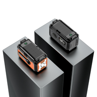 Radio AM/FM/WB de 10000 mAh con Manivela y Función de Carga Solar