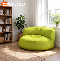 OTAUTAU Fauteuil pouf japonais confortable et pliable en tissu Oxford, housse amovible, sans rembourrage - Canapé pour dortoir, promotionnel, SF499