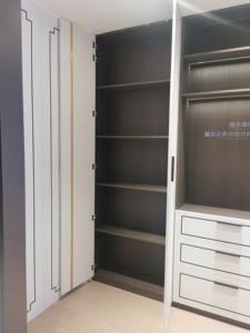 <span class=keywords><strong>Armoire</strong></span> de chambre contemporaine pliable et extensible de style européen, armoires de rangement en MDF+MFC pour hôtel 5 étoiles et villa - Product Image 3