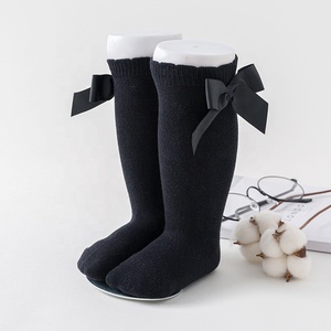 Calze per bambini in stile spagnolo con fiocco 0-7 anni calze al ginocchio per la scuola del partito di Bowknot del <span class=keywords><strong>neonato</strong></span> in <span class=keywords><strong>cotone</strong></span> - Product Image 4