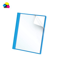 Cubierta de informe de carpeta de presentación colorida de producto de oficina barato de fábrica de China con carpeta de archivos de encuadernación lateral