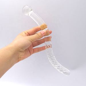 Adult Sex Toys Crystal Glass Dildo Wand Yoni Massage Wand Massage Vagina Wands 25Cm - Product Image 3