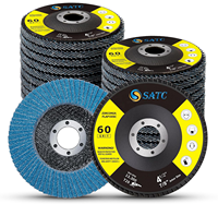 20 Pcs Flap Discs 60 Grit 115mm Zirconia Grinding Discs Tipe 29 untuk Mesin Gerinda Sudut untuk Mengamplas dan Menggerinda Logam Kayu Stok AS