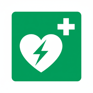 Defibrillatore PVC 200x200mm Prodotto in Polonia - Product Image 2