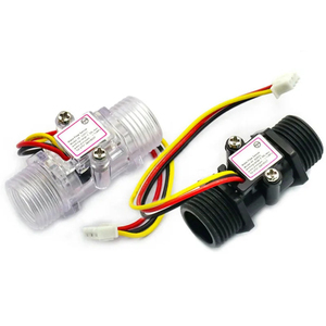 Commutateur de capteur de débit d'eau G1/2 "débitmètre de fluide contrôle de l'eau boîtier Transparent DC 5-15V utilisation pour <span class=keywords><strong>les</strong></span> chauffe-eau YF-S201C - Product Image 2