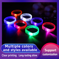 Bracelet lumineux LED, bracelet lumineux pour concerts, fêtes, festivals de musique, cadeaux