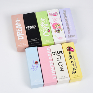 6.5ml Big Brush Lip Gloss Tube Packaging Carton Box Custom Logo