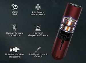 เครื่องสักโรตารี่ไร้สาย NEW <span class=keywords><strong>OUO</strong></span> GT ปากกาสัก ใช้งานได้ 3.5 ชั่วโมง 2 สี ดำด้าน & แดงด้าน - Product Image 3