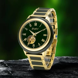 Relojes de Pulsera Elegantes de Jadeíta Natural para Pareja, con Números Romanos, Diseño Hueco y Manecillas Luminosas, Envío Directo - Product Image 3