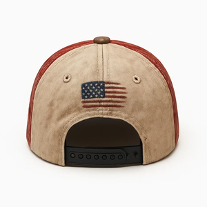 Gorra de Béisbol Deportiva Vintage de 5 Paneles, Bicolor, con Logotipo Bordado Personalizado, de Alta Calidad, Estilo Desgastado, Unisex, de Algodón Lavado - Product Image 4