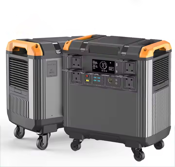 Portable 3000W Solar Generator Power Station 5376WH External Battery Wireless Charging Pure Sine Wave