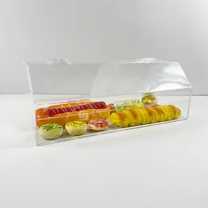 YAGELI supermercato uso negozio di plexiglass trasparente snack box contenitore del commercio all'ingrosso acrilico cibo vetrina
