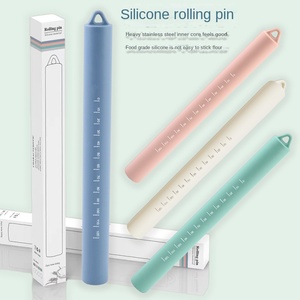 Caida Eco-Friendly Silicone Food Grade Rolling Pin for Baking <b>Flour</b> Stick Dumpling Kneading - Product Image 1