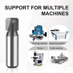 Brocas para enrutador de carburo de señalización de 6mm, cuchillo de fondo <span class=keywords><strong>circular</strong></span> de doble arco, juego de brocas para cuenco y bandeja, cortador lineal de fondo redondo - Product Image 3