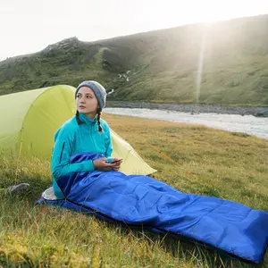 JSJM New Hot Sale Outdoor Wild Camping Sleeping Bag Thickened Sleeping Blanket Adult Hollow Cotton Winter Sleeping Bag