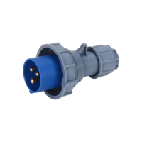 Prise et connecteur électriques industriels HFE 32A 110V 380V 220V 3P IP44 4 broches, mise à la terre standard, fils flexibles 2,5-6 mm