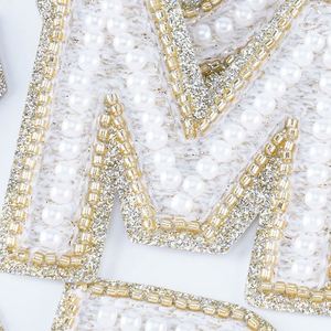 Nouvelle Broderie Autocollante Magnifique de 6,5 cm avec Perles Colorées et Paillettes Argentées - Product Image 4