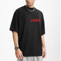 T-shirt pour homme personnalisé en coton Supima 100% 150GSM, manches courtes, léger, respirant, surdimensionné, uni, de haute qualité, streetwear pour homme
