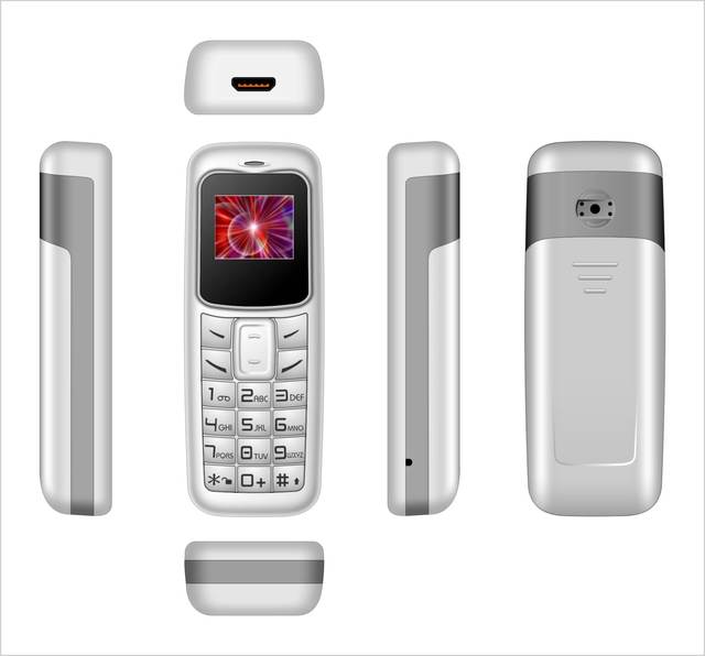 Mini Smartphone Phone the World's Smallest Cell Phone 0.66 Inch Small Phone