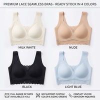 Soutien-gorge sans couture personnalisable en couleurs variées, avec dentelle élégante, rembourrage doux et maintien, idéal pour le yoga et le sommeil – Vente directe usine