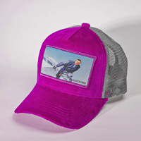 Gorra de béisbol de terciopelo personalizada con malla, gorra de camionero de terciopelo bordada con imagen, gorra de terciopelo suave