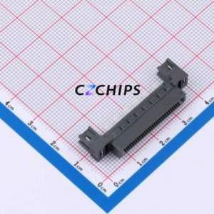 HSEC8-130-01-S-D-EM2 Gold Finger Connector P=0.8mm Connector 0.8mm 60P Clamp Plate Copper Beryllium - Product Image 1