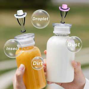Sombrero de vaquero de silicona de 10mm, tapa de pajita reutilizable para beber, cubiertas para polvo, accesorios para Barra de vaso de 40oz, tapa de botella de embalaje a granel - Product Image 4