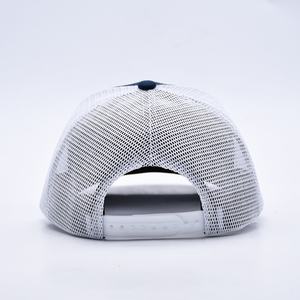 High Quality Brand Styles 3d Embroidered 112 Trucker Cap Custom 6 Panel Blue <b>White</b> Richardson Mesh Trucker Hats - Product Image 6