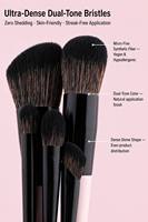 Ensemble de 8 pinceaux de maquillage portables à double embout, logo personnalisé, vente en gros, rose, synthétiques, pour le visage et les yeux, cosmétiques, sac de voyage en PU