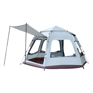 GARIDA <span class=keywords><strong>Tenda</strong></span> da <span class=keywords><strong>Campeggio</strong></span> Esagonale Pop-up Impermeabile per 3-4 Persone, Protezione Solare GCT-19B8 - Product Image 1