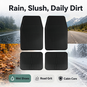 Alfombrillas de Goma para Coche Fáciles de Limpiar, 4 Piezas, Protector de Suelo para Todo Tipo de Clima, Protección Contra Lluvia, Barro y Suciedad, Envío Directo desde la UE, Polonia - Product Image 6