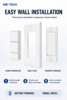 Commutateur intelligent Z-Wave, télécommande murale, contrôleur de lumière sans fil, portée de 30 à 100m, pour Google Home Alexa Smart Home