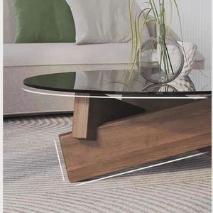 Đồ nội thất phòng khách đặt sang trọng Kính Bàn cà phê hiện đại ghế sofa cuối trung tâm bảng Kính Bàn cà phê cho nhà - Product Image 6