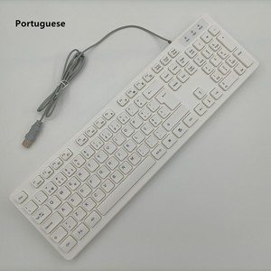<span class=keywords><strong>Clavier</strong></span> filaire russe, arabe, français, italien, allemand, espagnol, portugais, danois, thaïlandais, chocolat, chocolé, filaire - Product Image 6