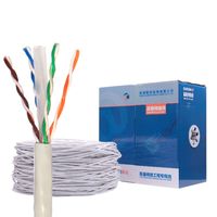 Cable Ethernet CAT6 UTP FTP SFTP de Alta Velocidad, 4 Pares, 23AWG, Cobre, Cat6, Revestimiento de PVC y PE, Cable LAN