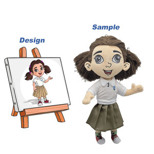 Dễ thương phim hoạt hình con búp bê nhồi bông đồ chơi tùy chỉnh đồ chơi sang trọng các nhà sản xuất cho công ty linh vật hiển thị - Product Image 2