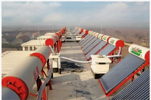 सौर जल हीटर छत प्रणाली सौर जल हीटर वैक्यूम ट्यूब सौर कलेक्टर 300l गैर दबाव सौर जल हीटर - Product Image 6