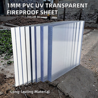 Feuille de soleil transparente en PVC antistatique de 1 mm, protection UV, design moderne, polycarbonate creux AMAS ignifuge pour toiture extérieure